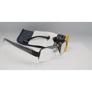 Foster Grant Eastwood Reading Glasses +2.00 Black Half-Rim with Case